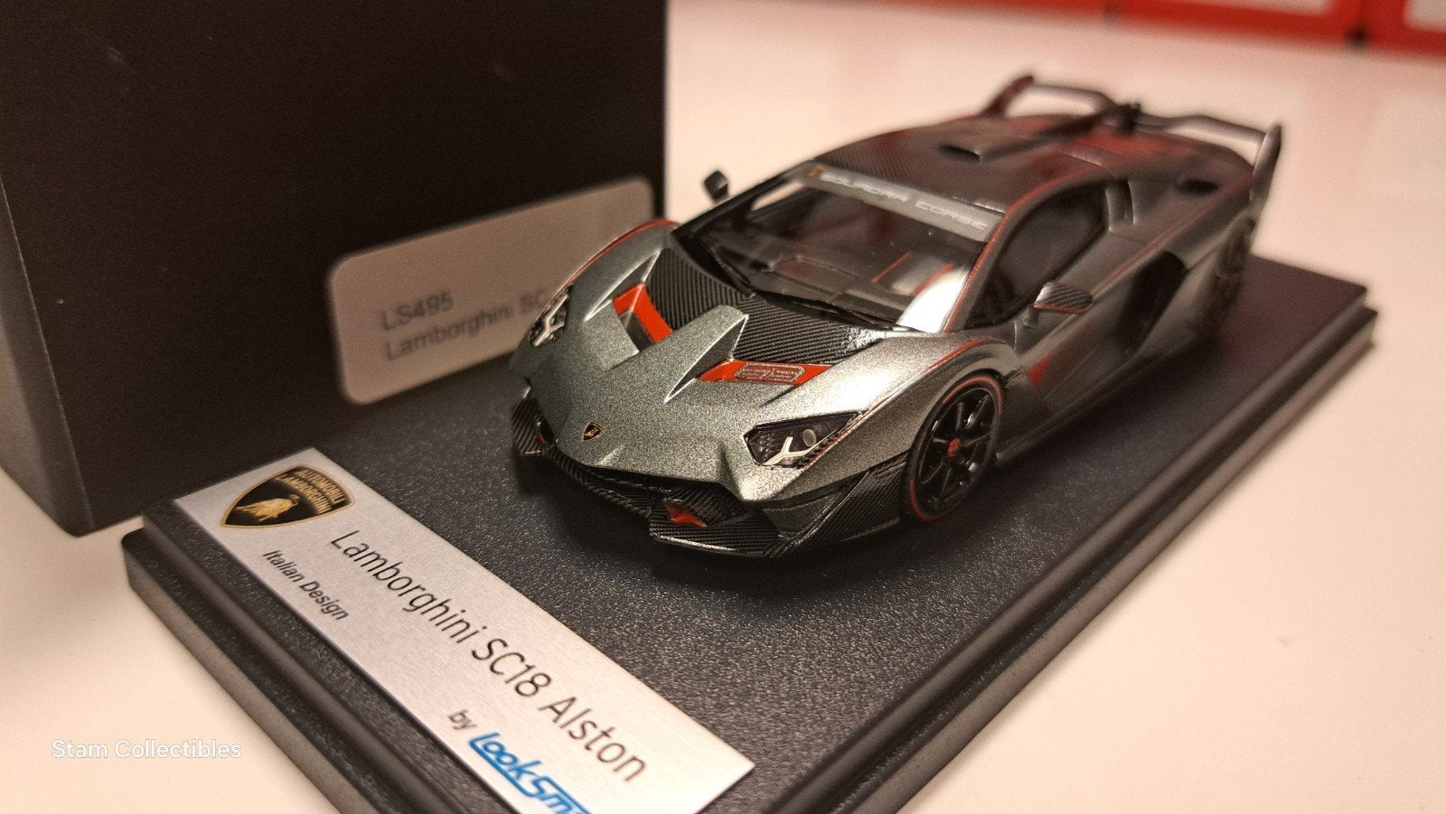 Looksmart LS495 Lamborghini SC18 Alston Grey Metallic, Hobby en Vrije tijd, Modelauto's | 1:43, Overige merken, Auto, Ophalen of Verzenden