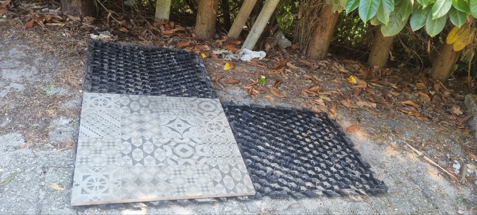30m2 Portugees motief keramische terrastegels balkonterras, Tuin en Terras, Tegels en Klinkers, Ophalen, Gebruikt, Keramiek, 10 m² of meer