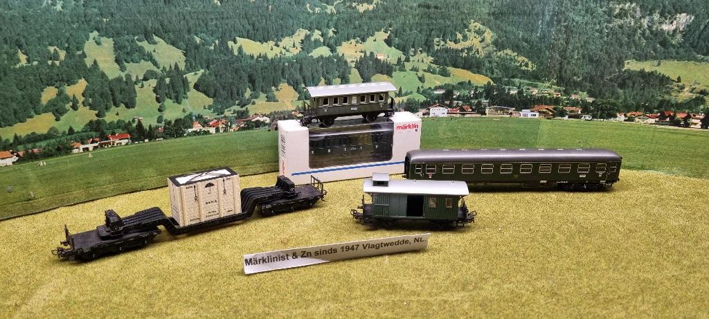 Marklin DIV wagons ( 5 x ) € 35.00, Wisselstroom, Analoog, Wagon, Ophalen of Verzenden