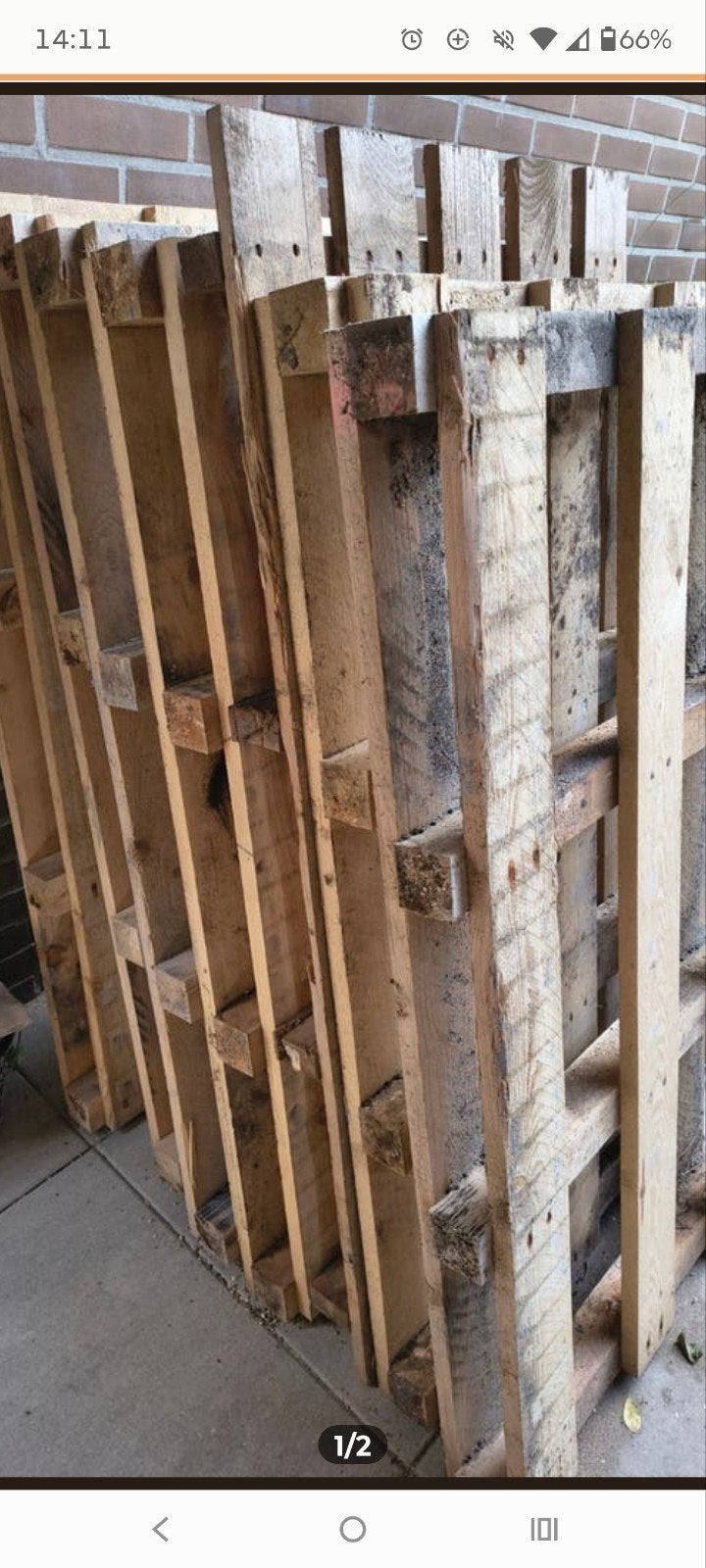 Pallets! ( Gratis ophalen ), Minder dan 3 meter, Ophalen of Verzenden, Hout, 1 tot 2 meter