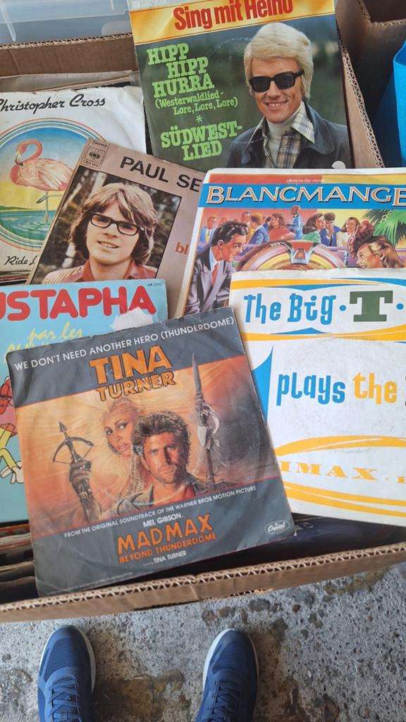 Grote partij singels en lp.s, Cd's en Dvd's, Vinyl | Overige Vinyl, Ophalen, Gebruikt, Overige formaten