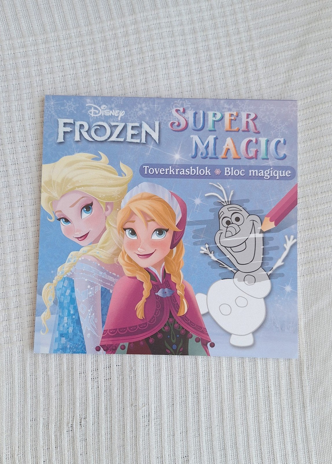Disney Frozen toverkrasblok, Ophalen of Verzenden, Zo goed als nieuw, Disney