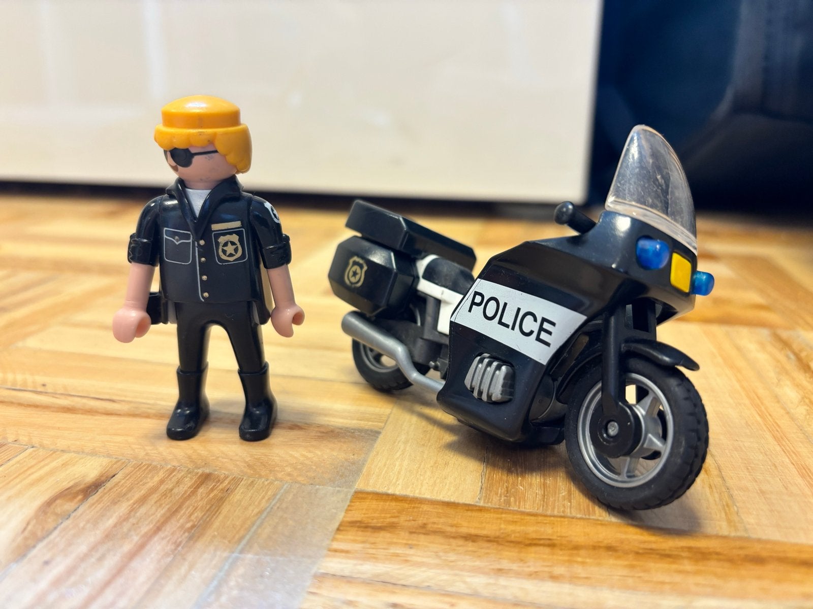 Playmobil Politie Motor en Ambulance Auto met Figuren, Ophalen, Gebruikt, Complete set, Voertuig