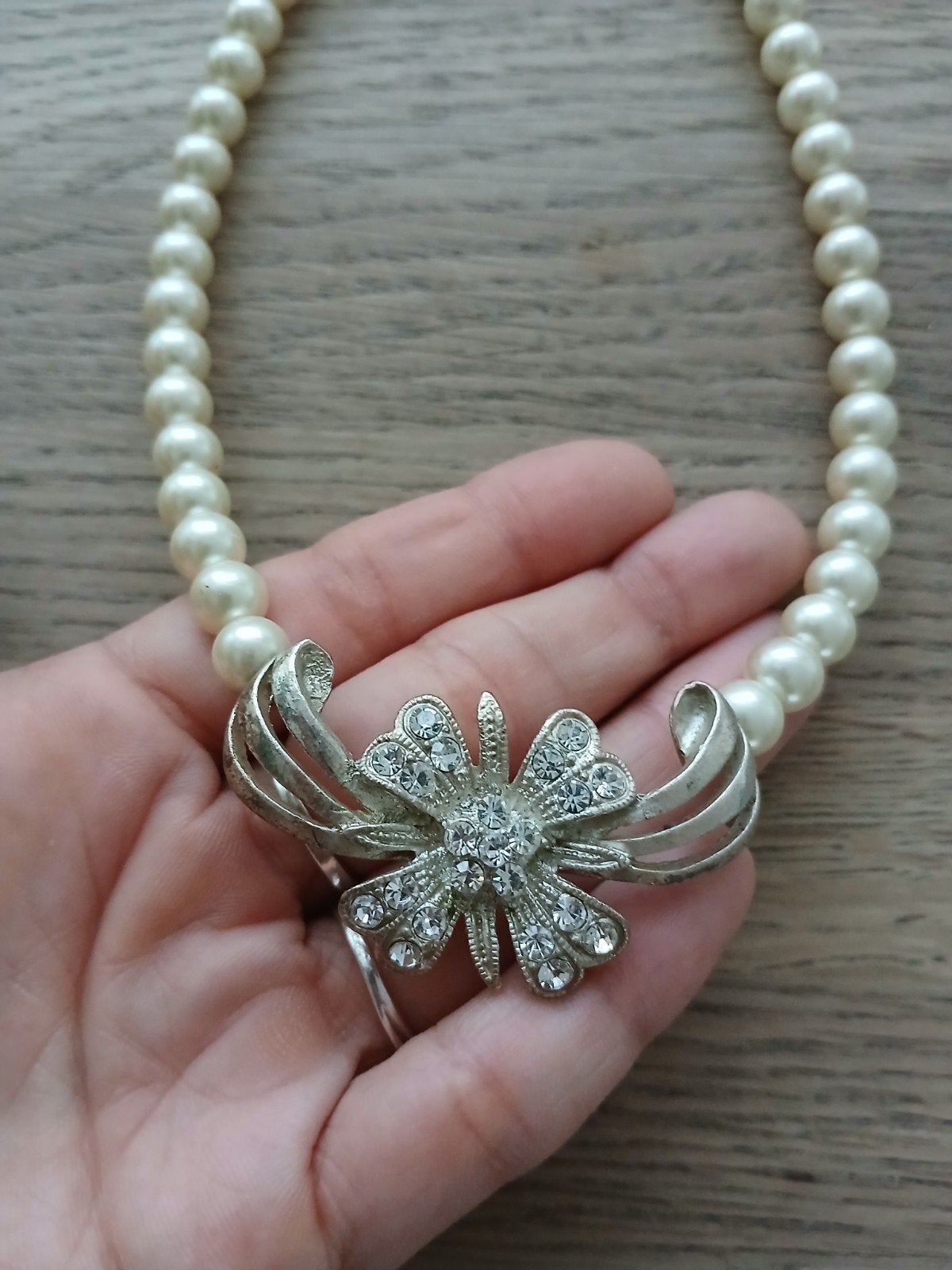 Vintage ketting, Ophalen of Verzenden, Zo goed als nieuw, Overige materialen