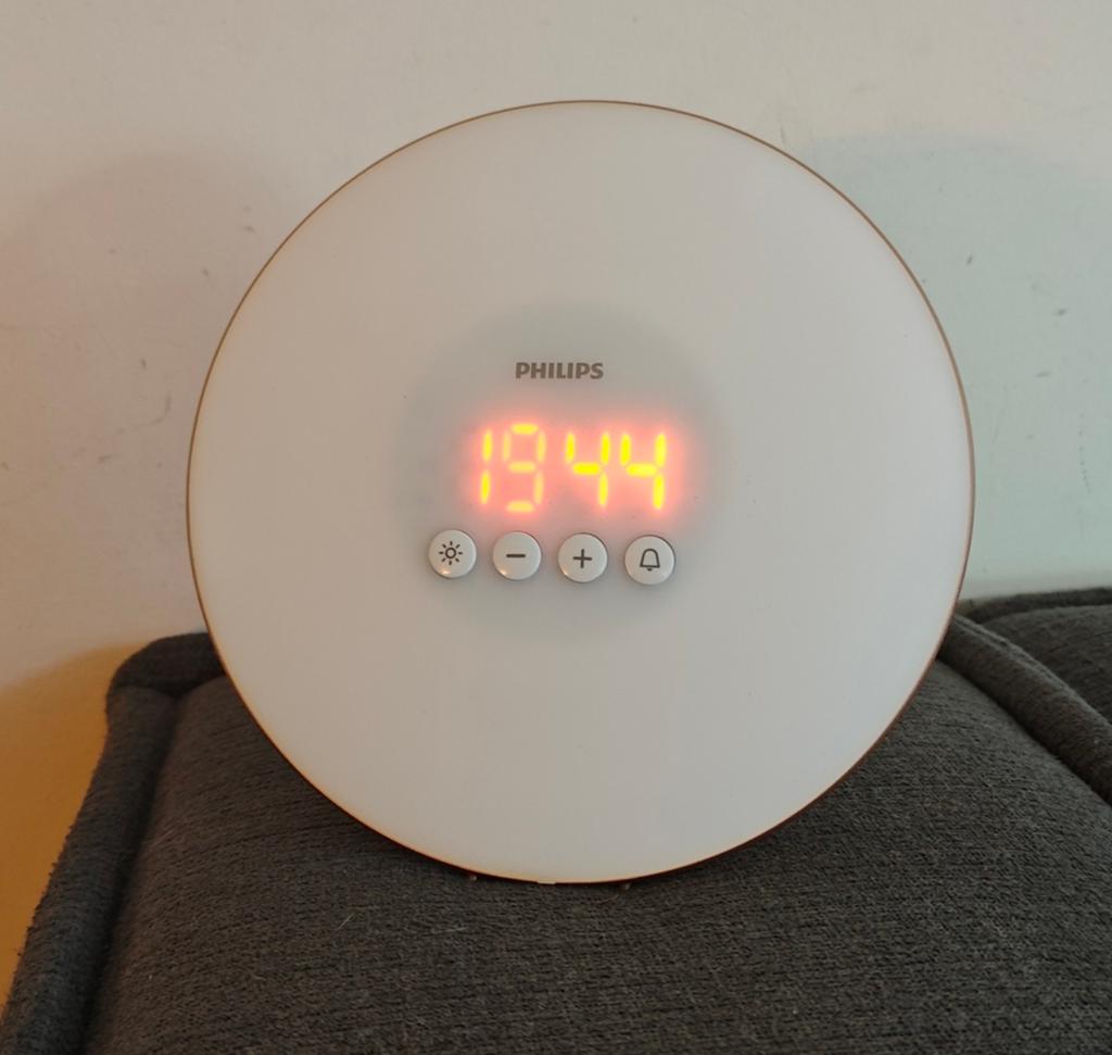 Philips Wake Up Light HF3500 - Wekker met Daglichtsimulatie, Witgoed en Apparatuur, Wekkers, Ophalen of Verzenden, Zo goed als nieuw
