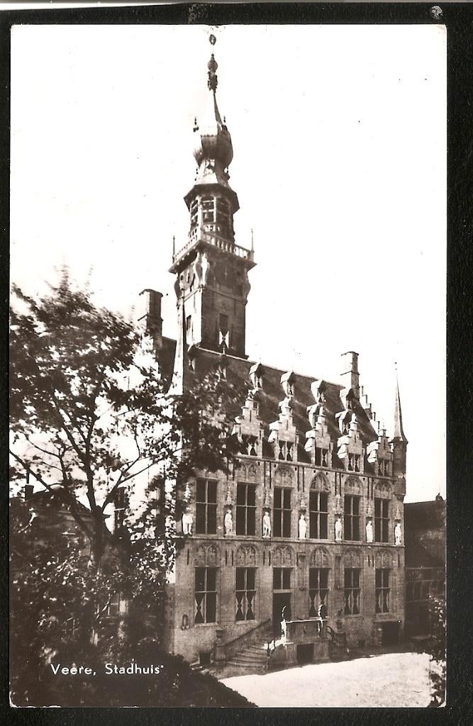Veere, Stadhuis, Verzamelen, Ophalen of Verzenden, 1960 tot 1980, Gelopen, Zeeland