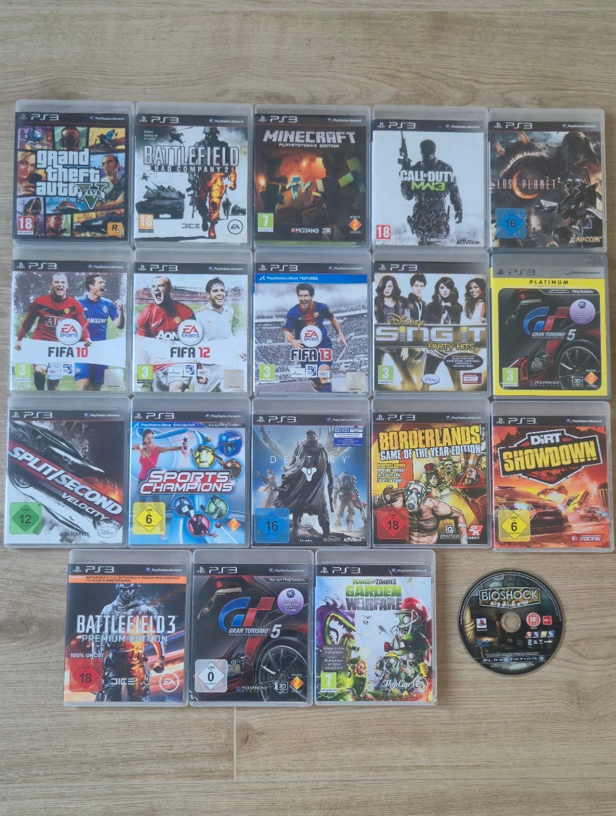 PS3 - 19 spellen - Set verkoop - Alleen ophalen, 1 speler, Ophalen, Overige genres, Vanaf 3 jaar