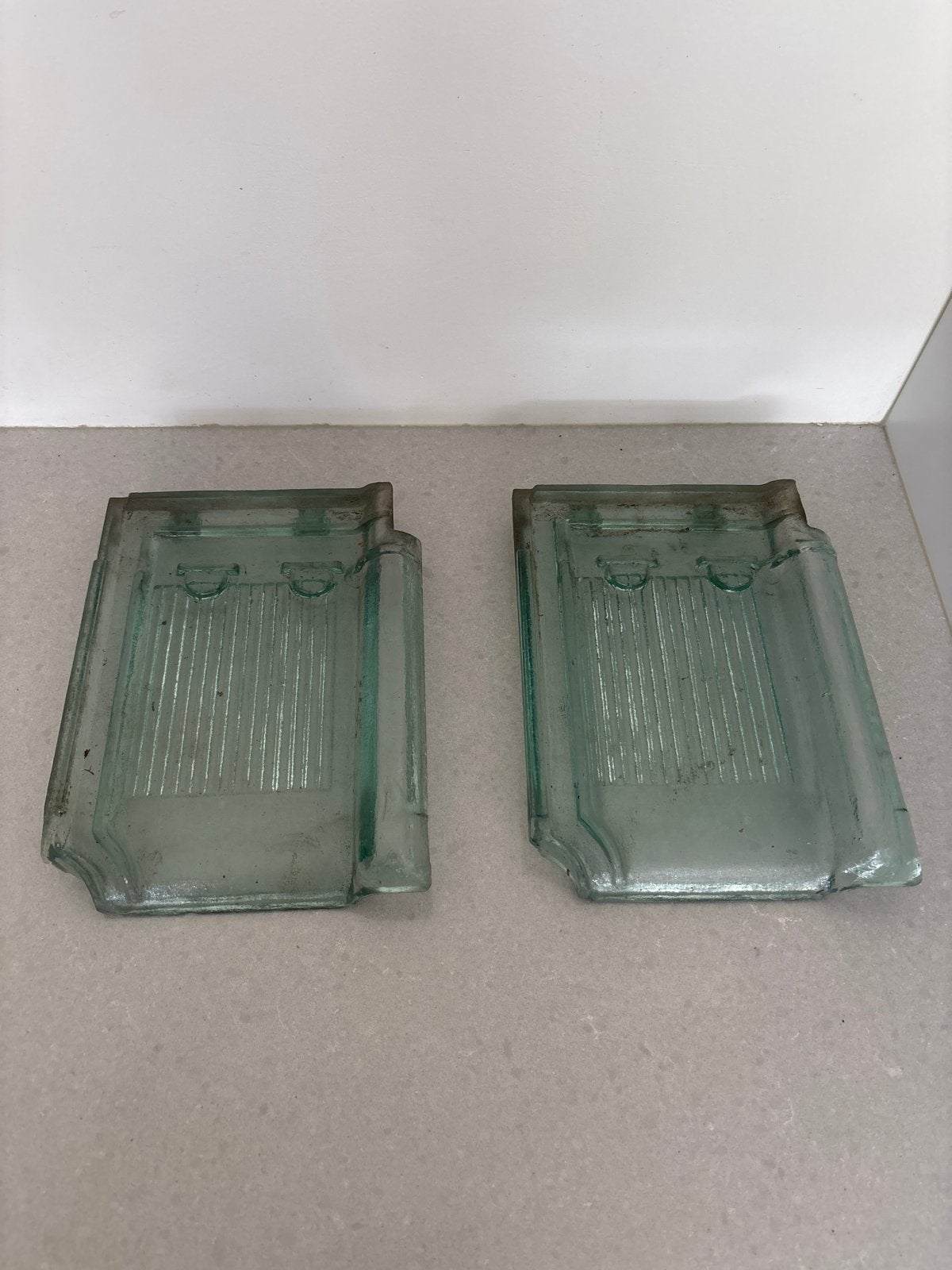 2 Glazen dakpannen - Zonder beschadigingen, Doe-het-zelf en Verbouw, Ophalen, Overige materialen, Overige kleuren, Zo goed als nieuw