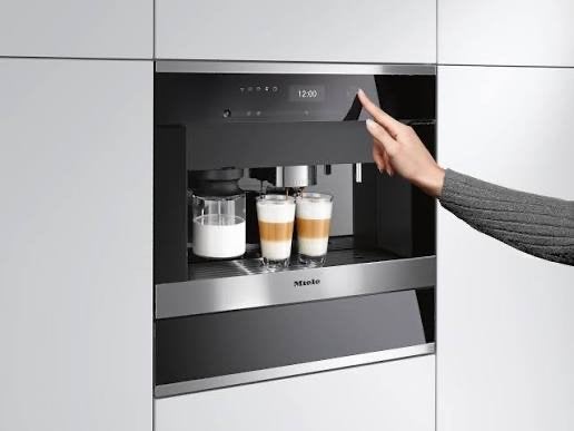 Miele CVA6405 inbouw koffiemachine met melkopschuimer., Witgoed en Apparatuur, Koffiemachine, Koffiebonen, Zo goed als nieuw, 2 tot 4 kopjes