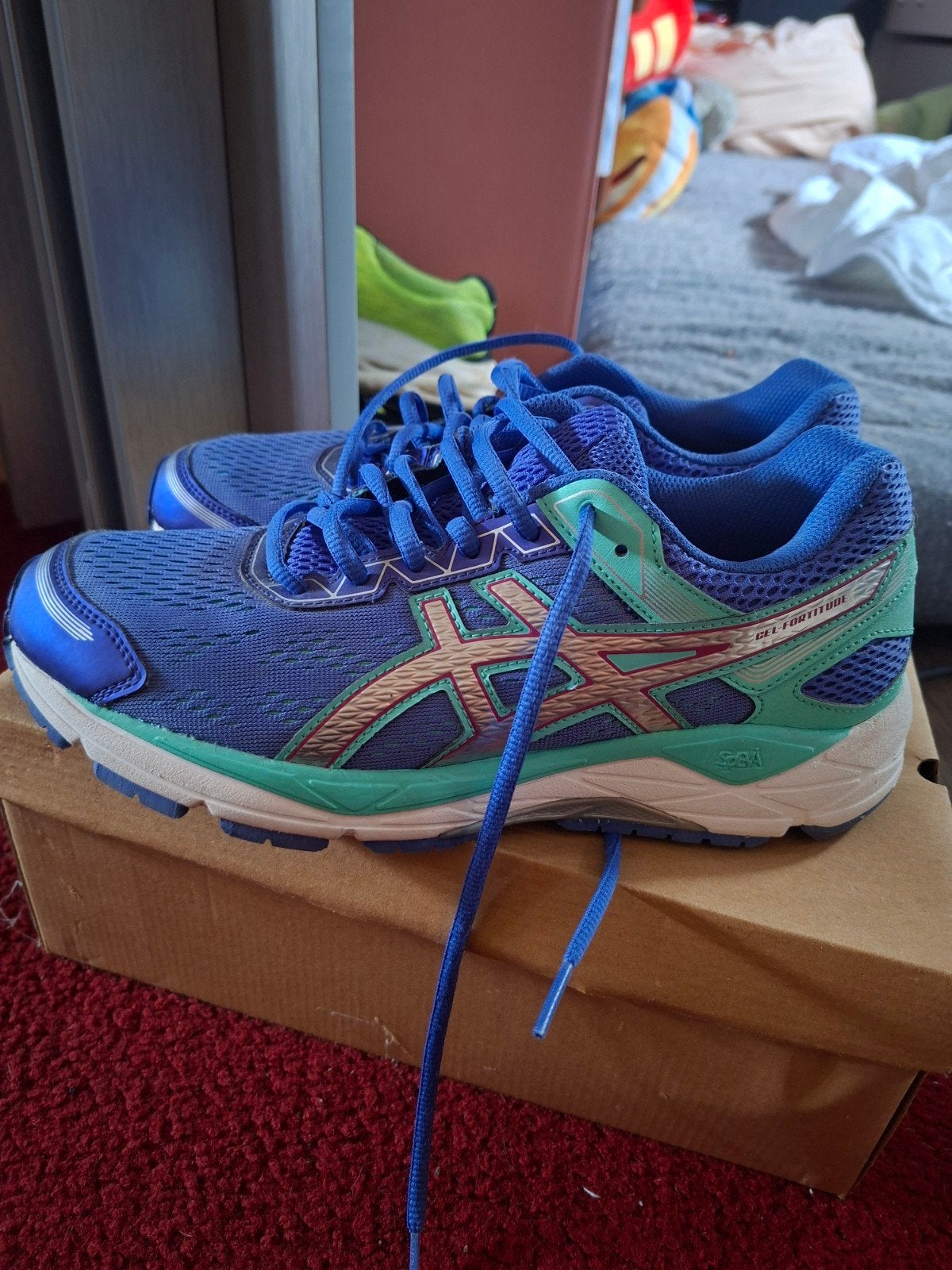 ASICS GEL-Tactic dames sportschoenen, maat 39, blauw, Ophalen of Verzenden, Nieuw, Blauw, Sneakers of Gympen