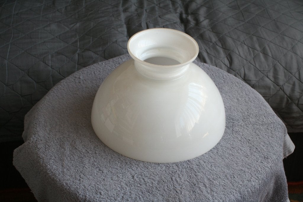 Antieke Glazen lampenkap, Ophalen of Verzenden