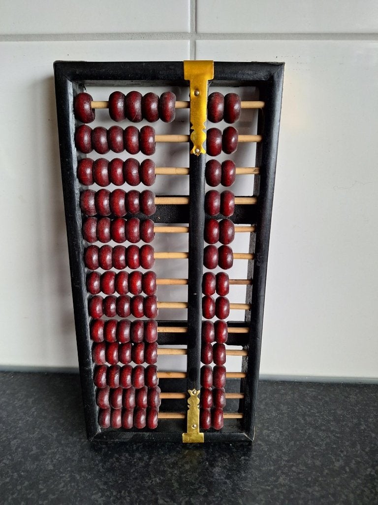 Abacus/telraam rode kralen Chinees, Antiek en Kunst, Ophalen of Verzenden