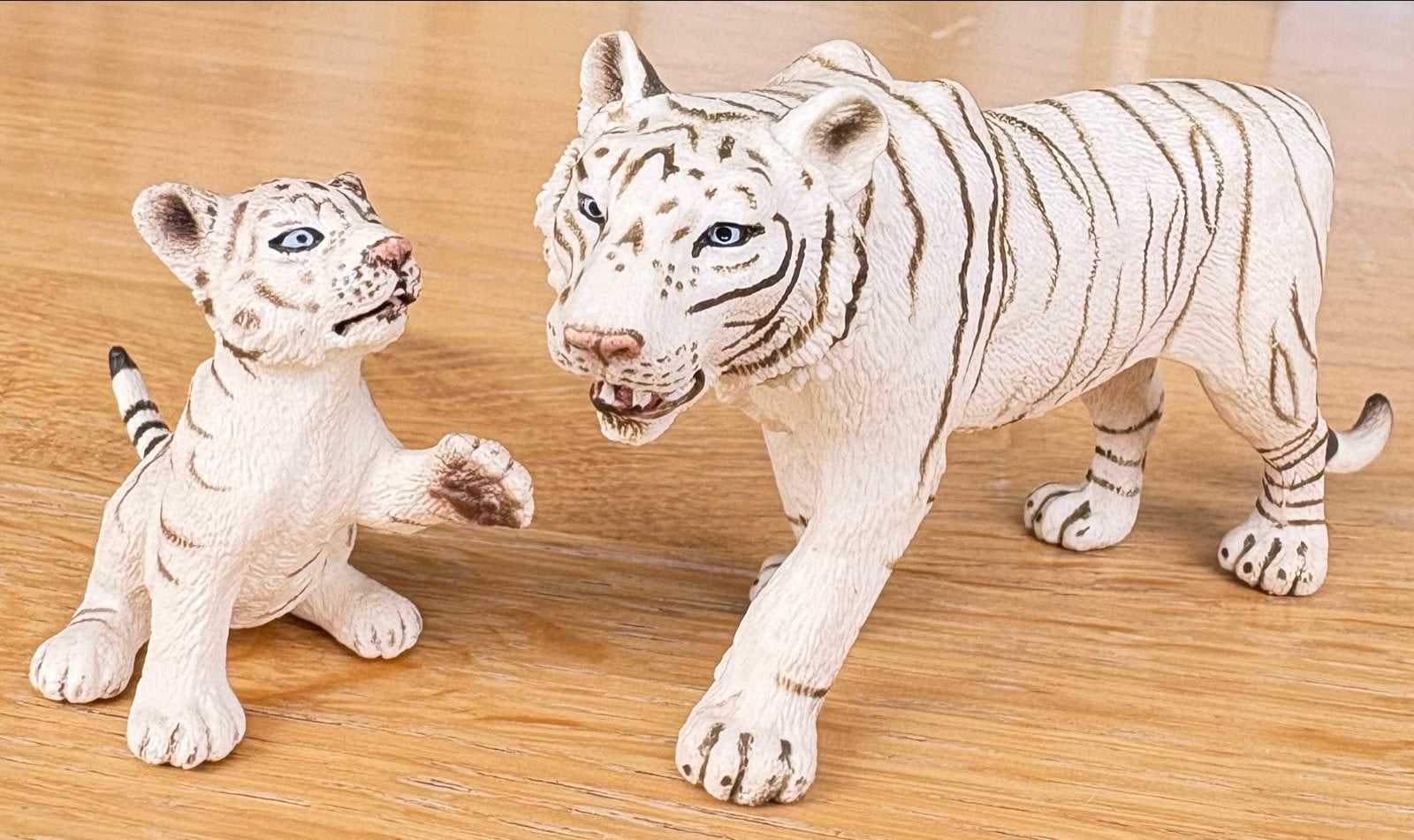 Schleich Witte Tijger met Spelende Welp (14731), Ophalen of Verzenden, Zo goed als nieuw