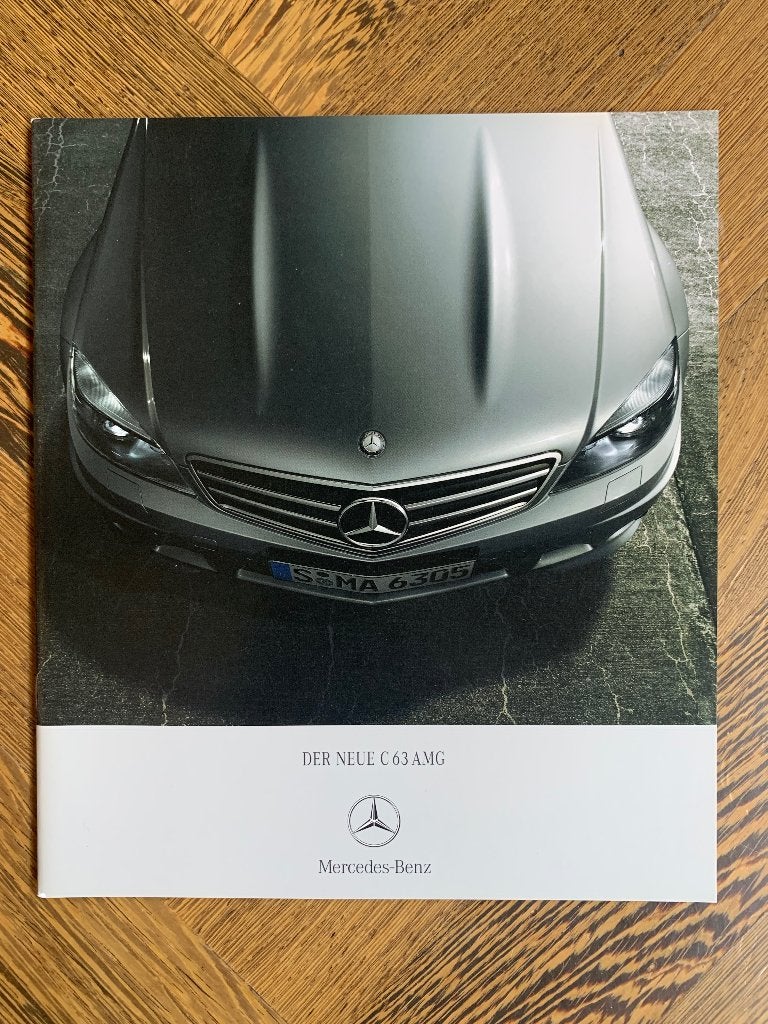 Folder, brochure Mercedes-Benz C 63 AMG W204 2007 nieuw!, Nieuw, Mercedes-Benz, Mercedes, Ophalen of Verzenden