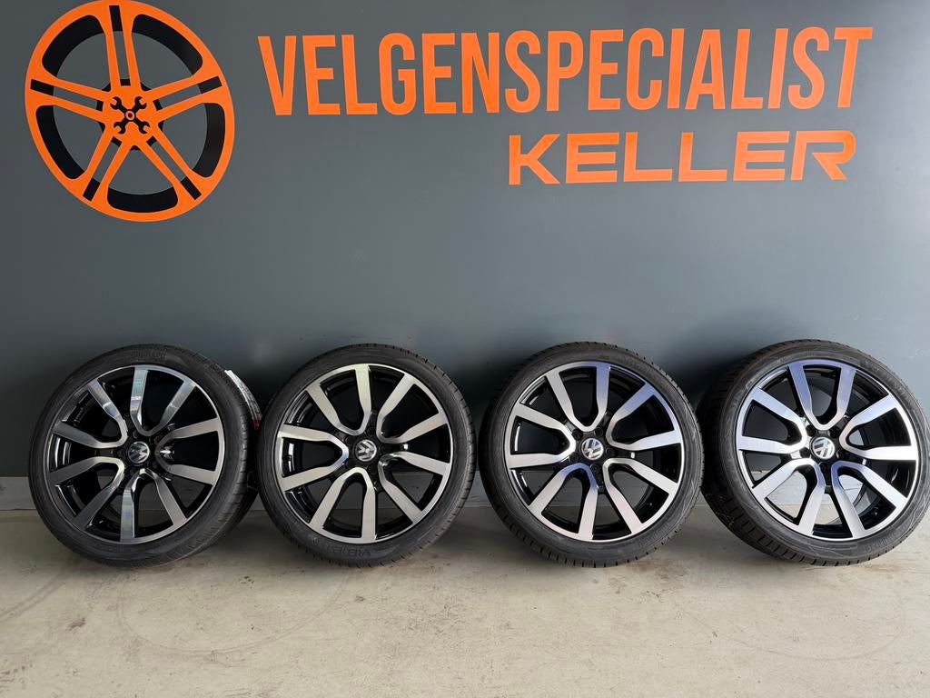 Vw Golf GTE 18 inch Serron velgen 5x112 Orig. Nieuwe Banden, Ophalen of Verzenden