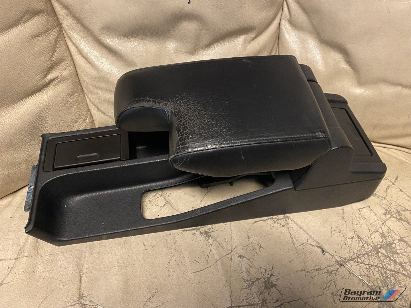 Bmw E36 cabrio zwart lederen armsteun set 3-serie console M3, Auto-onderdelen, Gebruikt, -, -, Ophalen of Verzenden