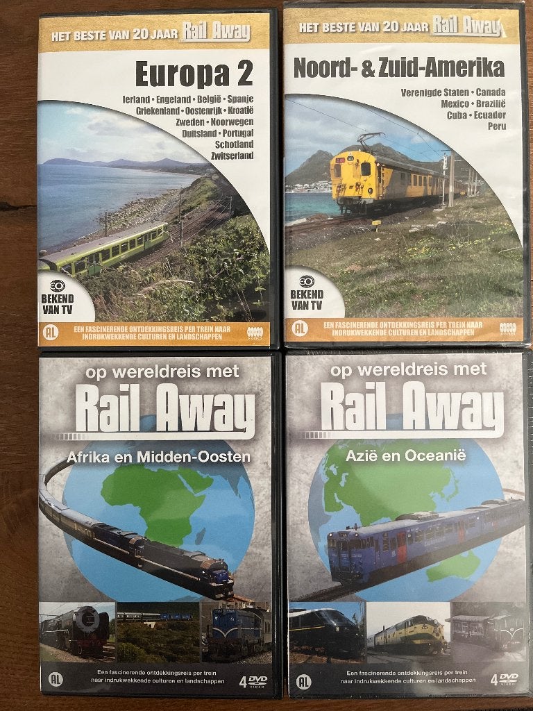 DVD sets Rail away (18 DVD’s), Cd's en Dvd's, Dvd's | Tv en Series, Alle leeftijden, Ophalen of Verzenden, Zo goed als nieuw, Boxset