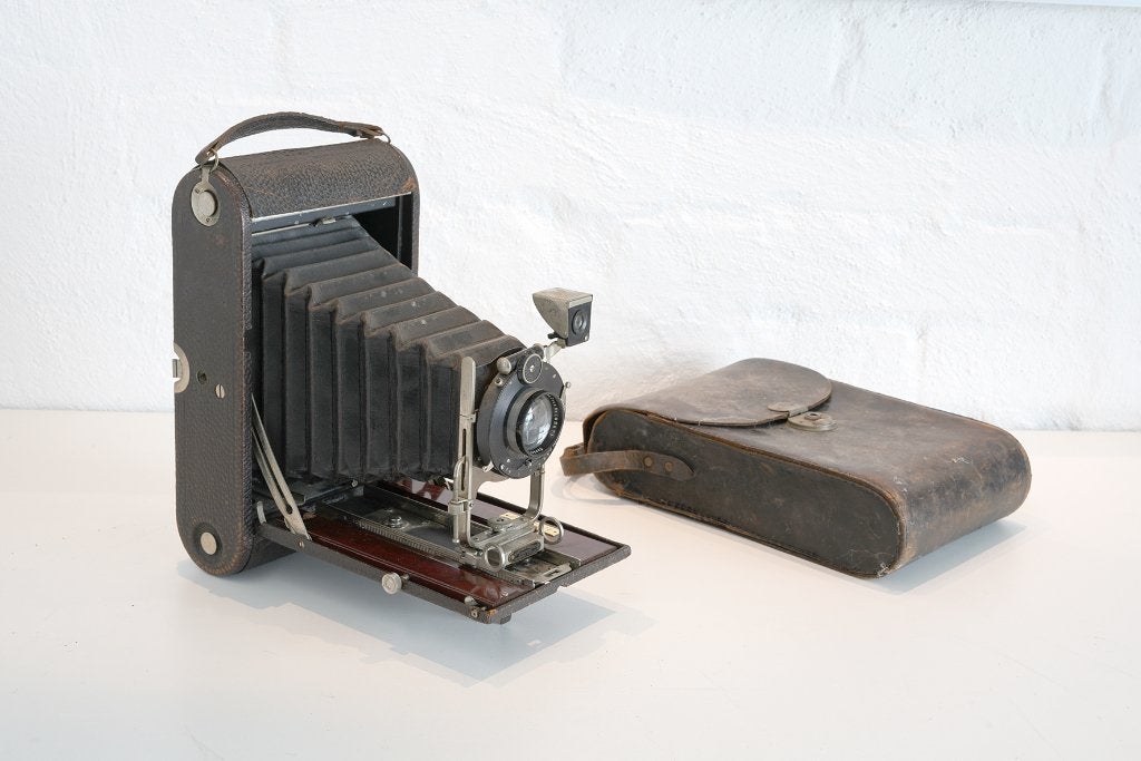 Grote antieke folding camera, gebouwd door Sands & Hunter, Ophalen of Verzenden, Gebruikt, Compact, Kodak