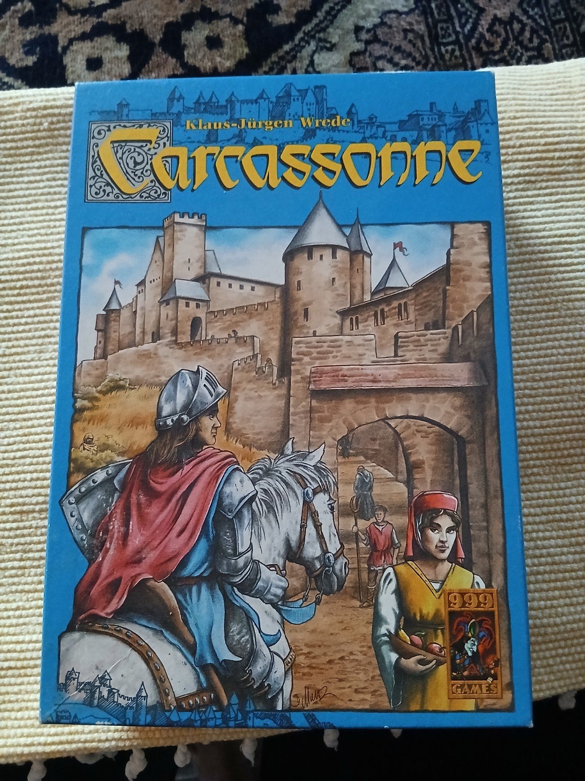 Carcassonne bordspel - Klassiek tegellegspel, Drie of vier spelers, Ophalen of Verzenden, Gebruikt, 999 Games