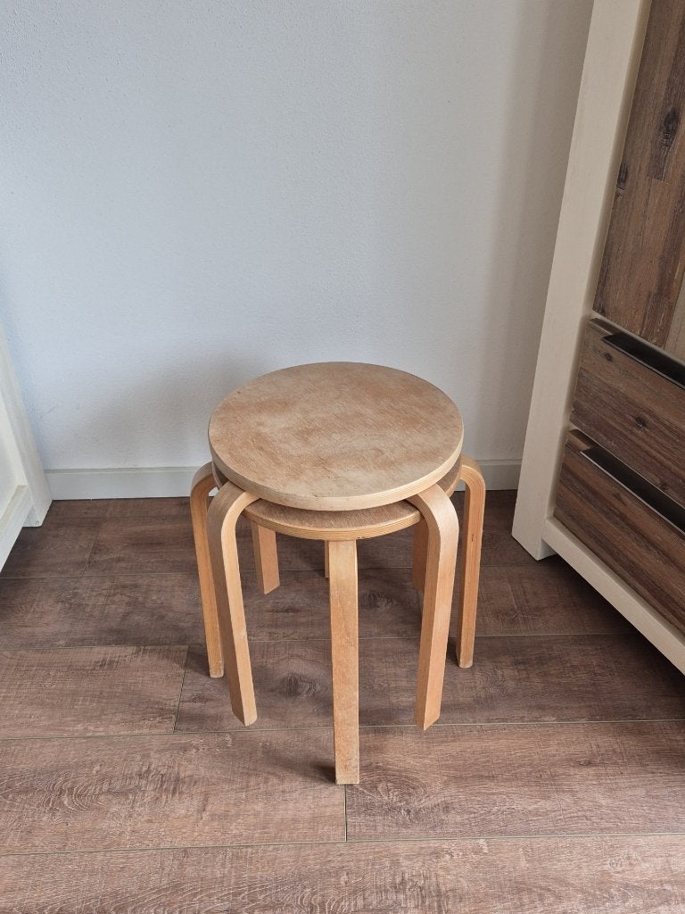 Vintage - Krukje - Ikea - Frosta - Scandin. Design - Kruk**, Ophalen of Verzenden, Gebruikt, Hout