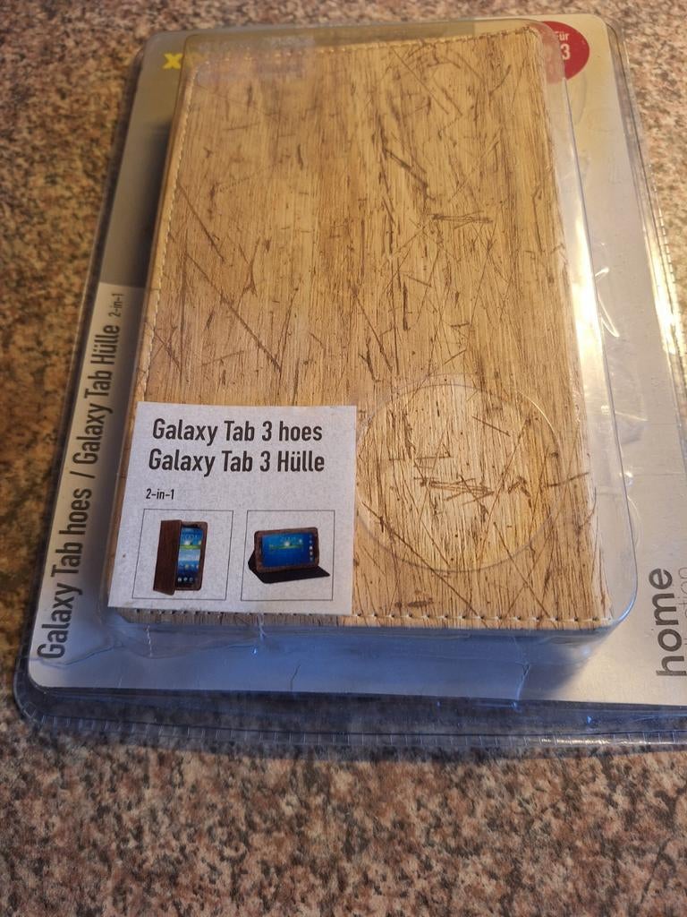 Xenos Galaxy Tab 3 hoes 7.0 - Houten look, Computers en Software, Ophalen of Verzenden