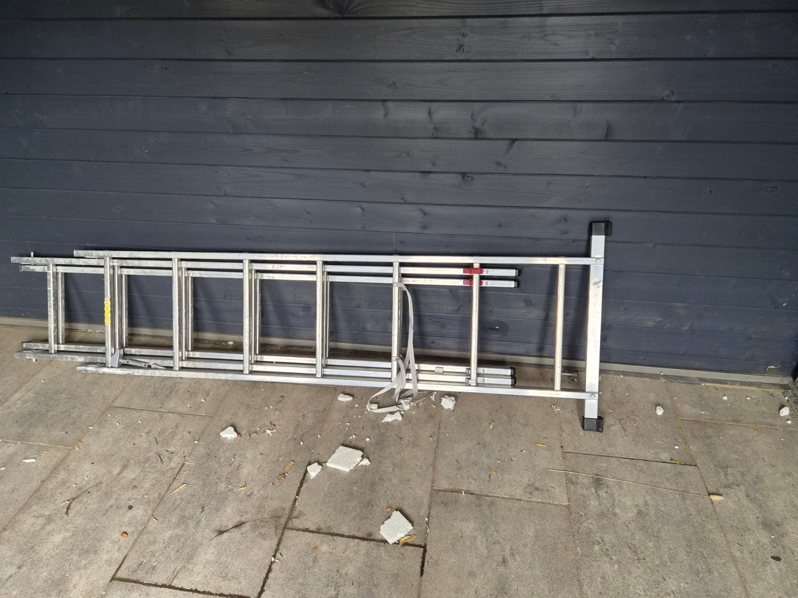 uitschuifbare ladder, Doe-het-zelf en Verbouw, Ladders en Trappen, Ophalen, 4 meter of meer