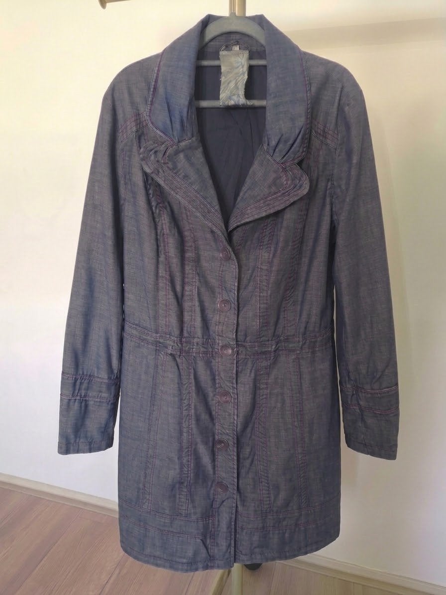 Halflange denim has, Miss Etam, maat 46/48 (L), Kleding | Dames, Blauw, Maat 46/48 (XL) of groter, Ophalen of Verzenden, Zo goed als nieuw