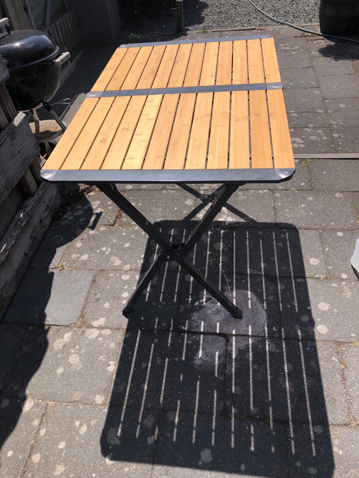 Nette campingtafel 110x70cm - Ideaal voor camper/caravan, Ophalen, Gebruikt, Campingtafel