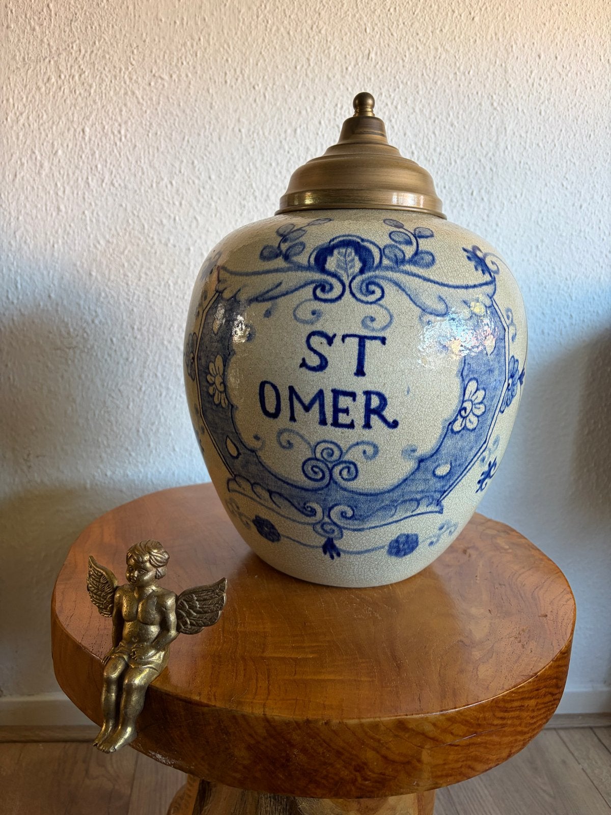 Delfts Blauwe Tabakspot "ST. OMER", Antiek en Kunst, Ophalen of Verzenden