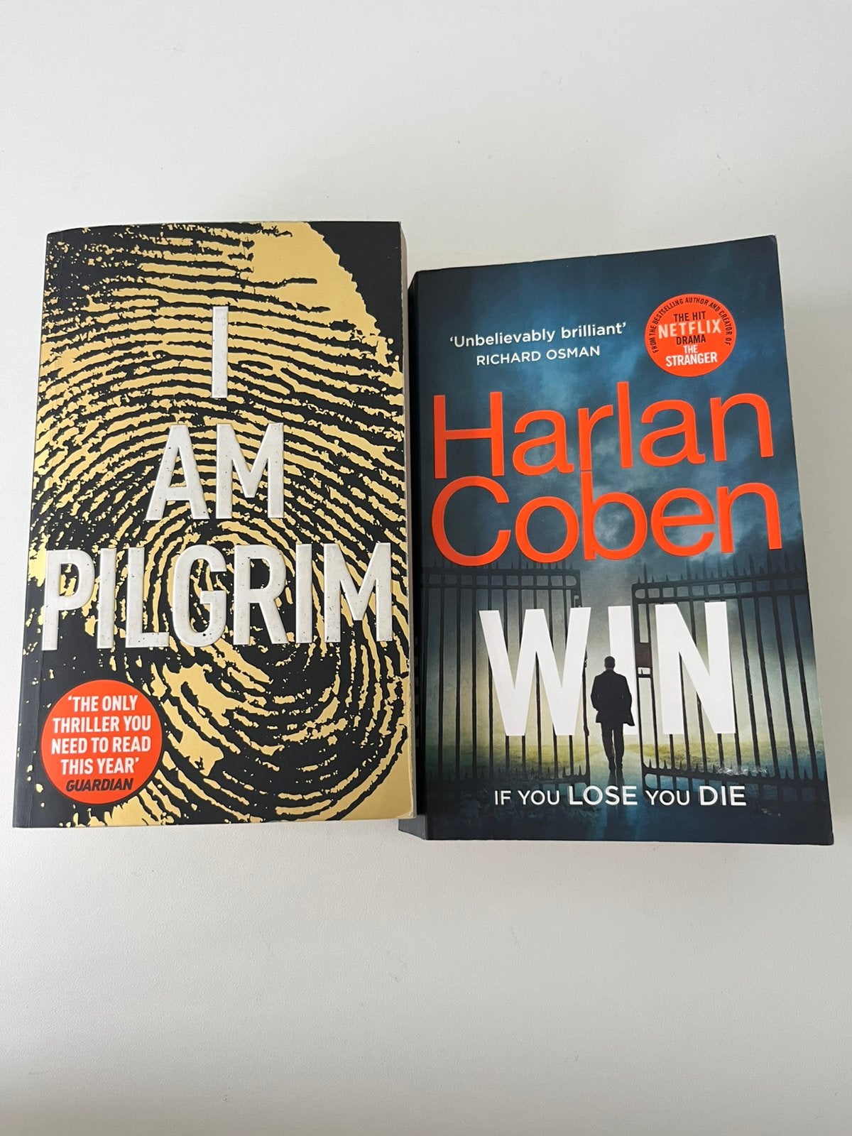 Win - Harlan Coben & I am Pilgrim - Terry Hayes, Boeken, Ophalen of Verzenden, Zo goed als nieuw