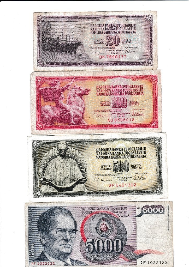 B 1a - bankbiljetten van Joegoslavie € 10,00, Ophalen of Verzenden, Joegoslavië
