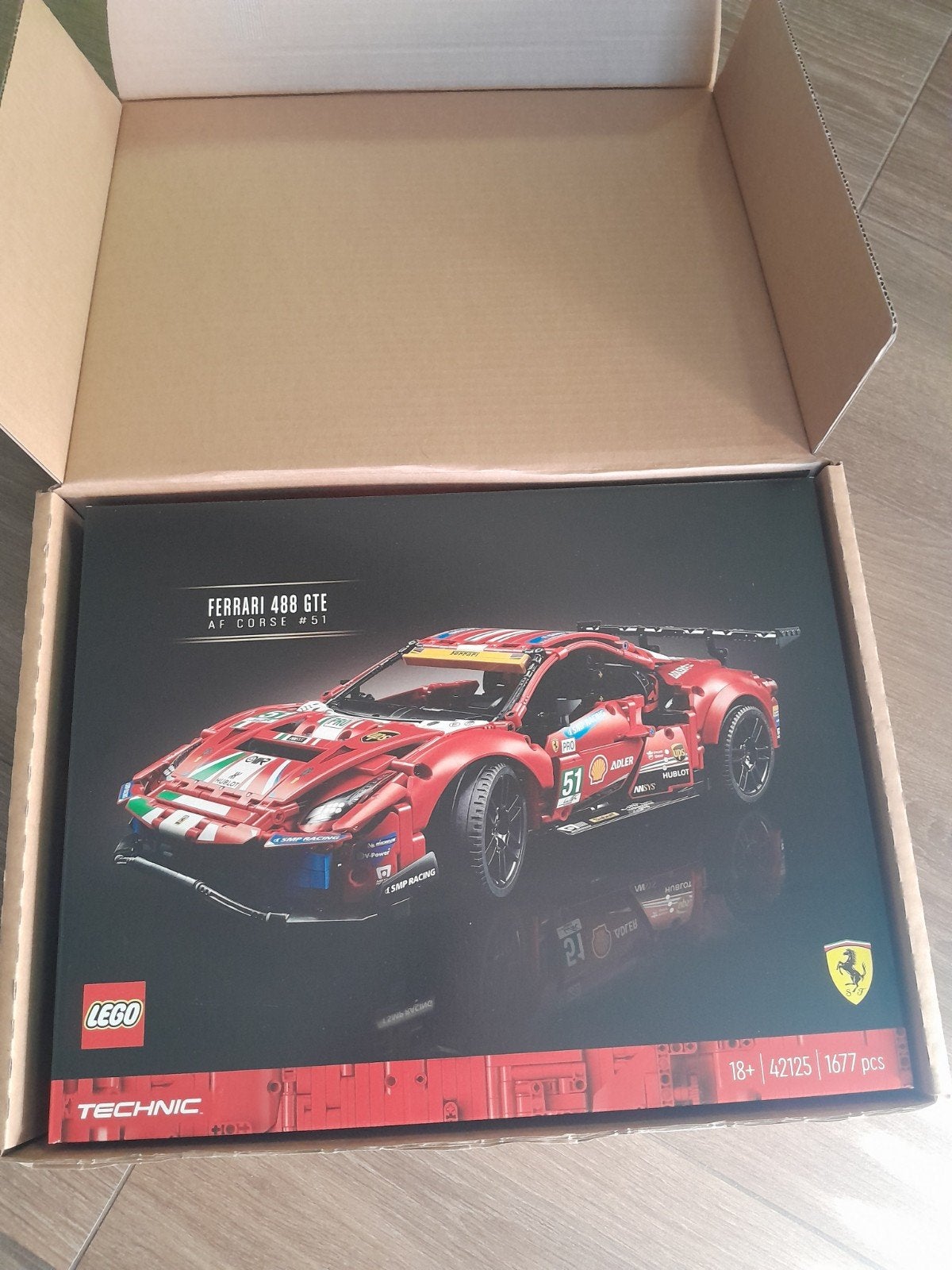 LEGO Technic 42125 Ferrari 488 GTE AF Corse #51 Nieuw, Ophalen of Verzenden, Nieuw