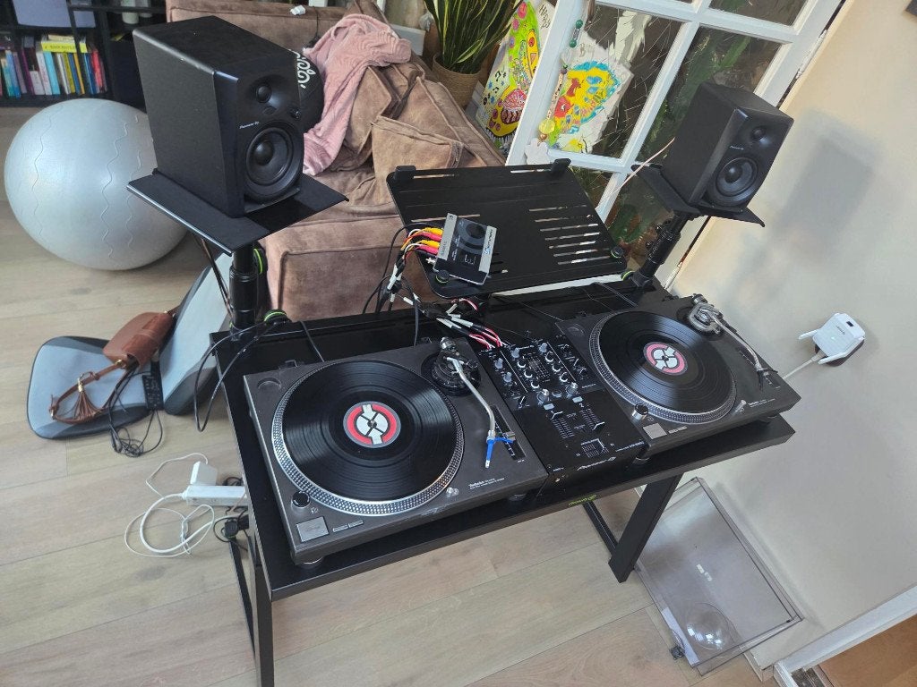 professionele DJ-set, 2x Technics SL-1210 MK2 draaitafels, Ophalen, Zo goed als nieuw, Dj-set, Overige merken
