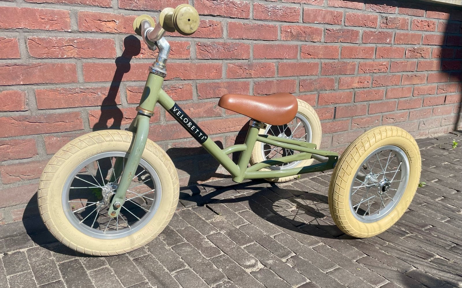 Veloretti loopfiets/driewieler - Groen, Ophalen, Gebruikt, Verstelbare zitting