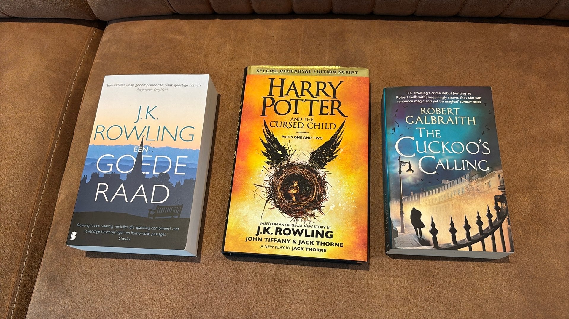 3 JK Rowling boeken - Harry Potter / Goede Raad / Galbraith, Ophalen of Verzenden, Zo goed als nieuw