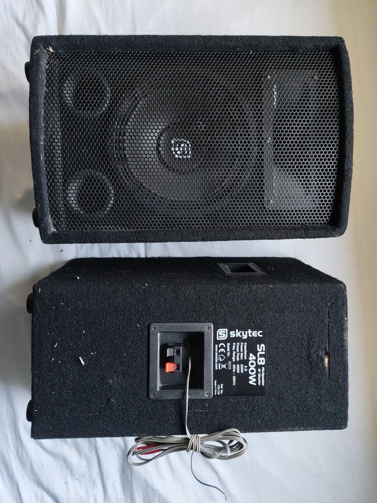 Skytec SLB 400W PA-Speakers, Gebruikt, Inclusief kabels, Overige typen, Ophalen of Verzenden