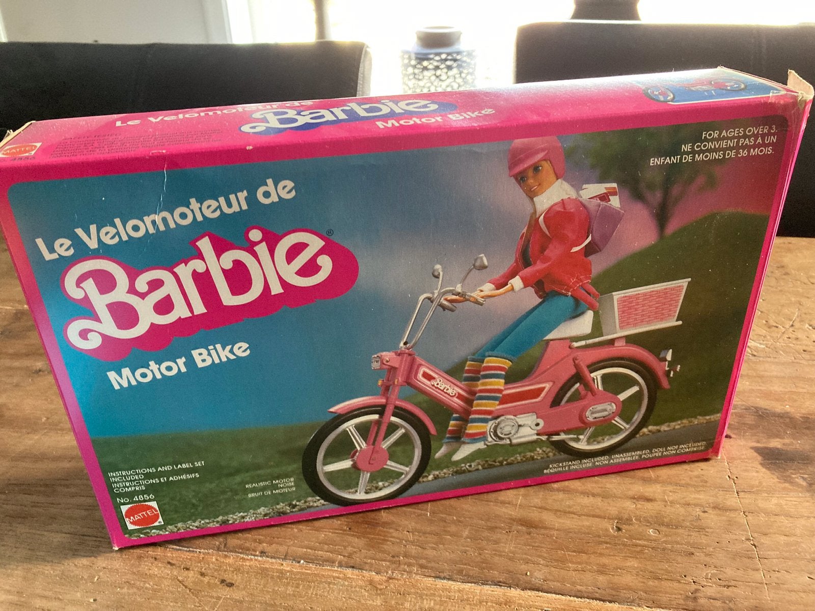 Barbie bromfiets motorbike * vintage jaren 80, Verzamelen, Ophalen, Zo goed als nieuw, Fashion Doll