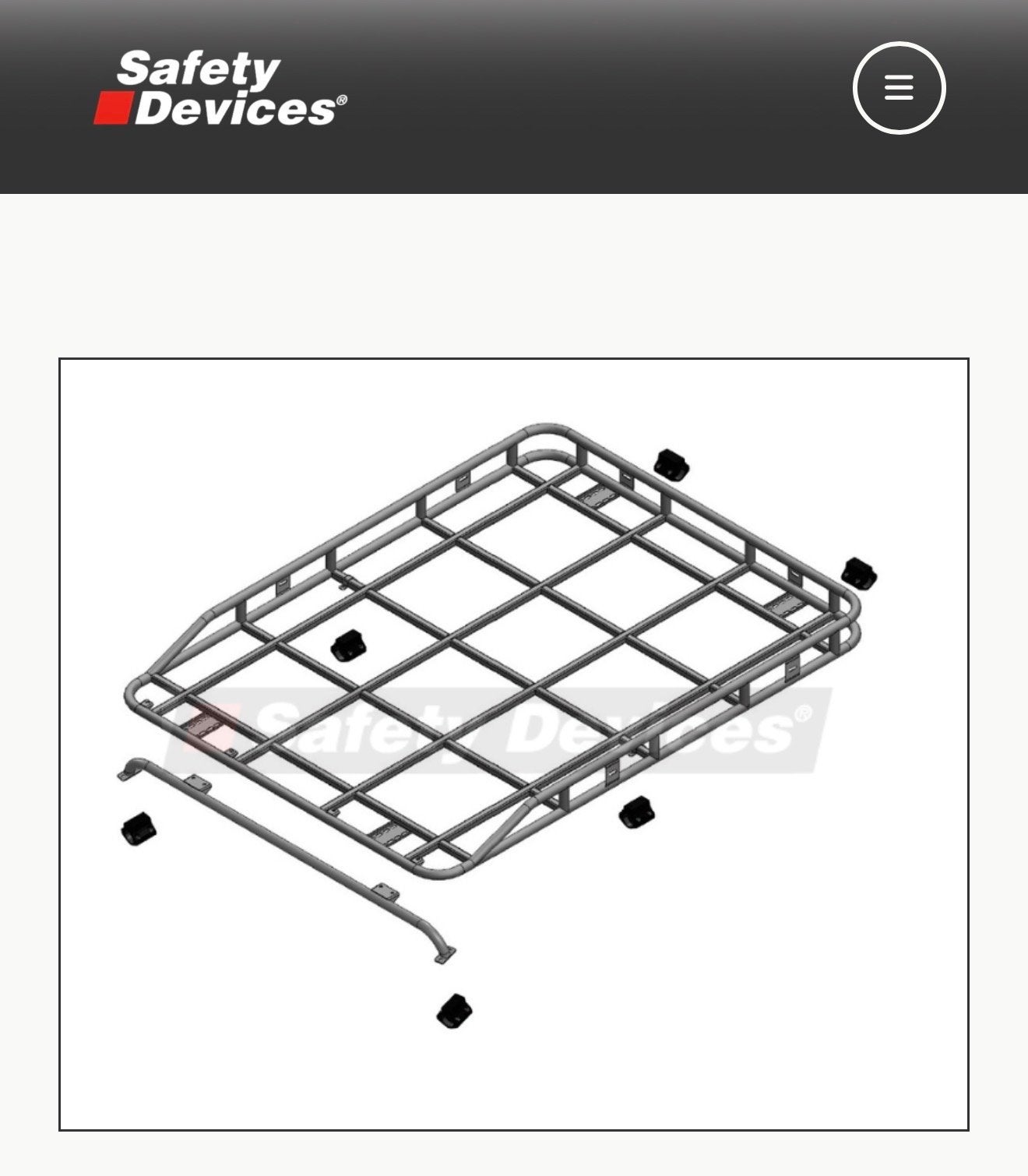 Safety Devices Roof Rack voor Land Rover Defender, Ophalen, Gebruikt