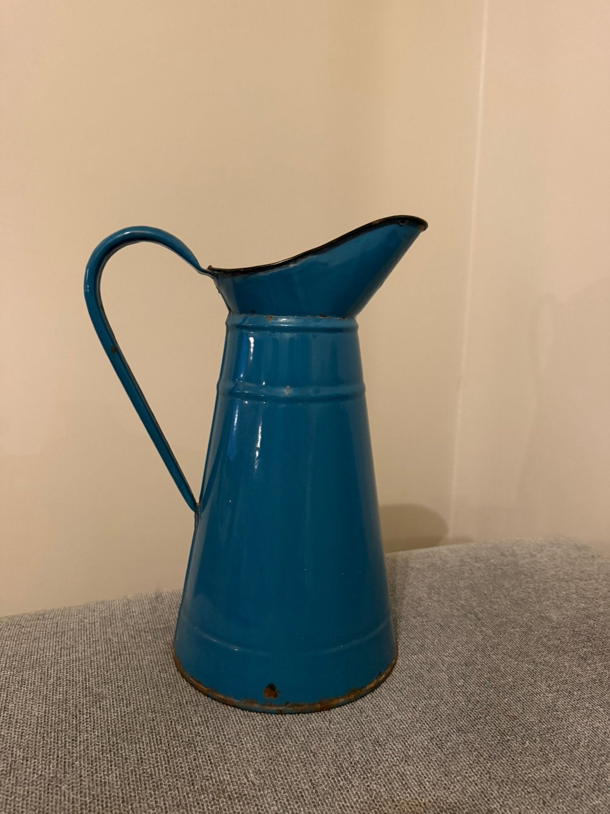 Emaille kan blauw, Antiek en Kunst, Ophalen of Verzenden