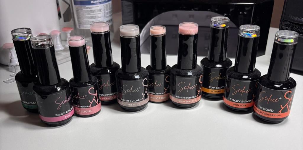 Biab met basis en top, Overige kleuren, Ophalen of Verzenden, Zo goed als nieuw, Handen en Nagels