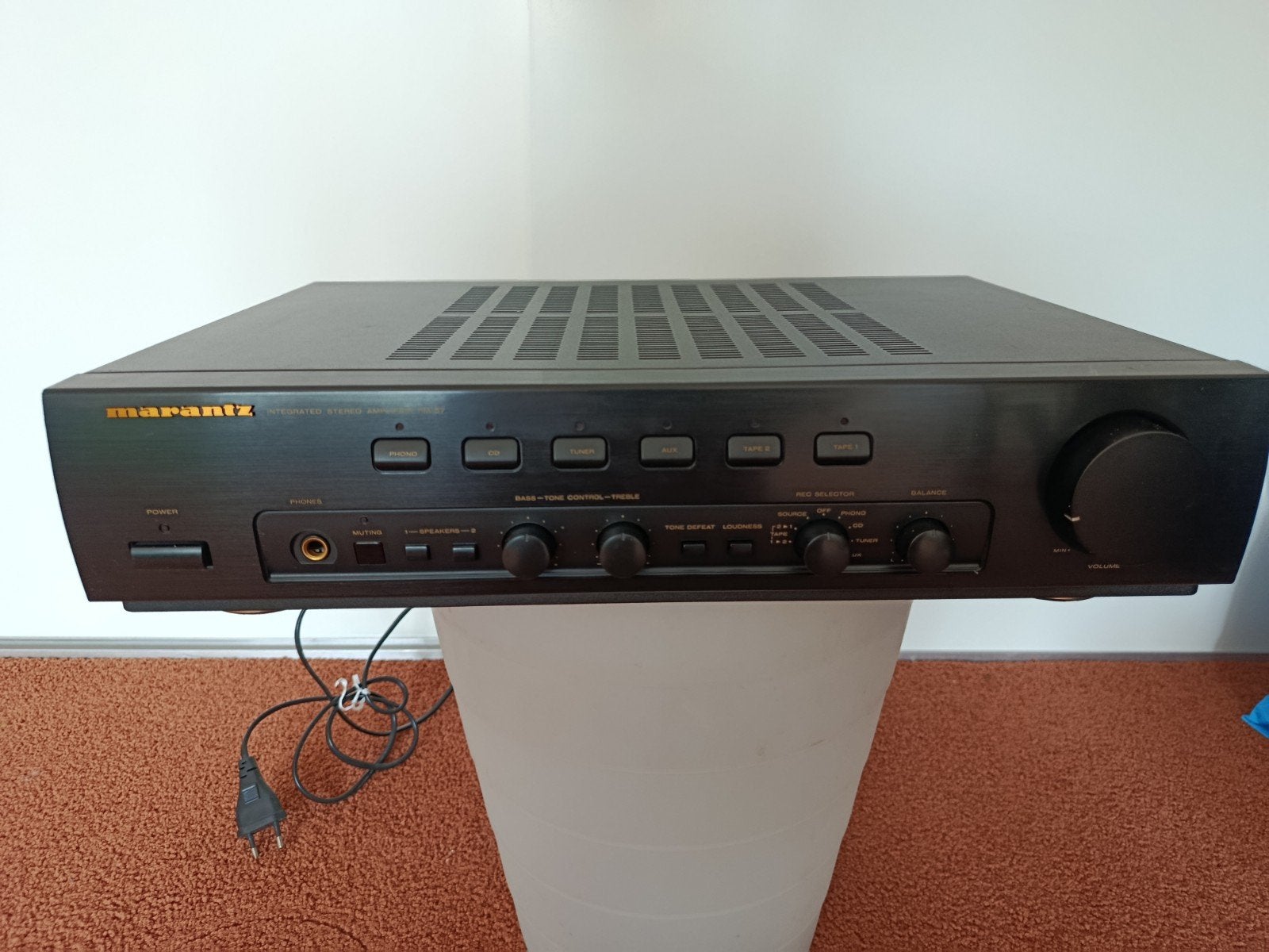 Marantz PM-57 Geïntegreerde Stereo Versterker, Ophalen of Verzenden, Gebruikt