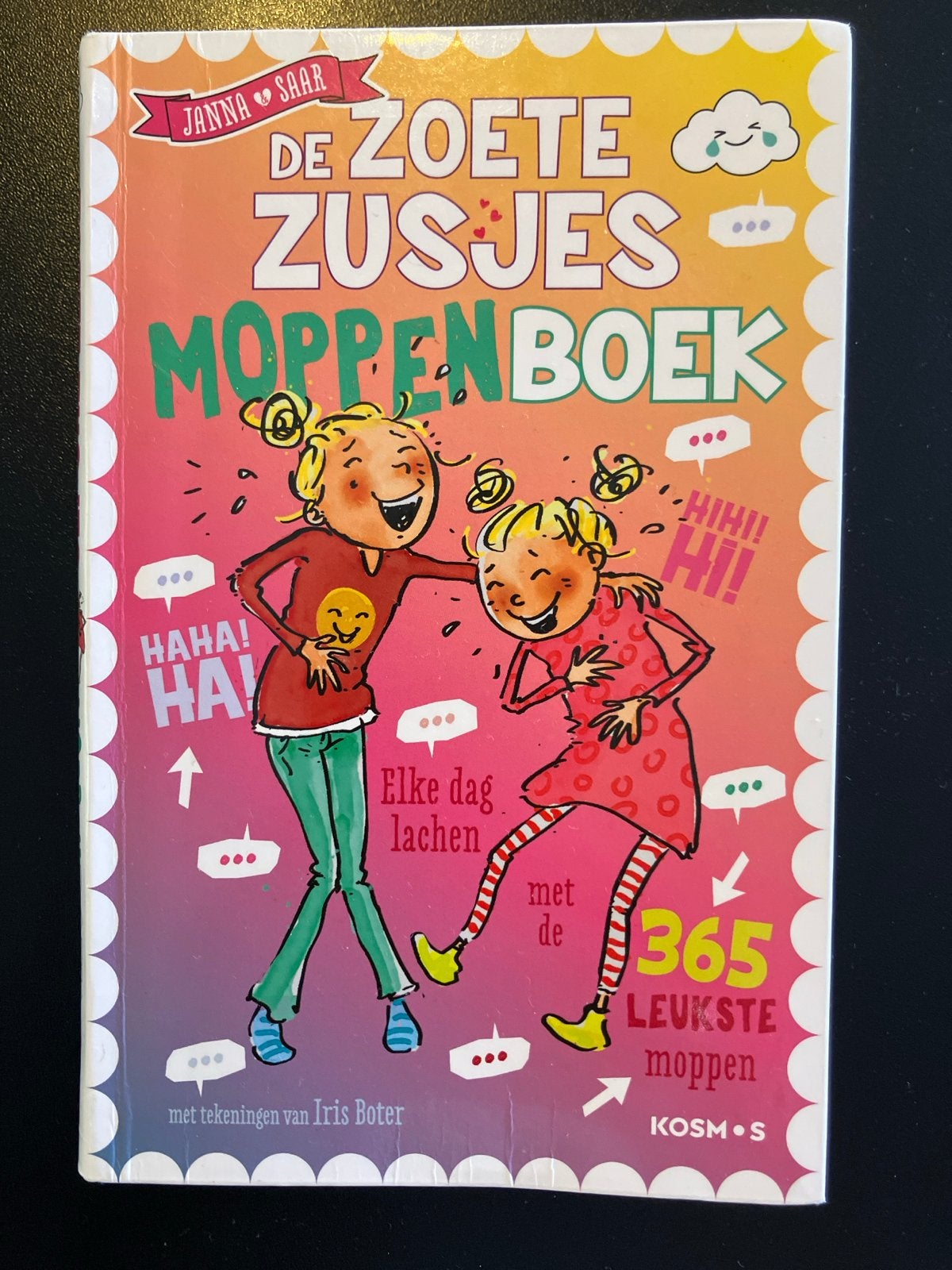 De Zoete Zusjes Moppenboek - 365 Leukste Moppen, Ophalen of Verzenden, Zo goed als nieuw, Fictie algemeen