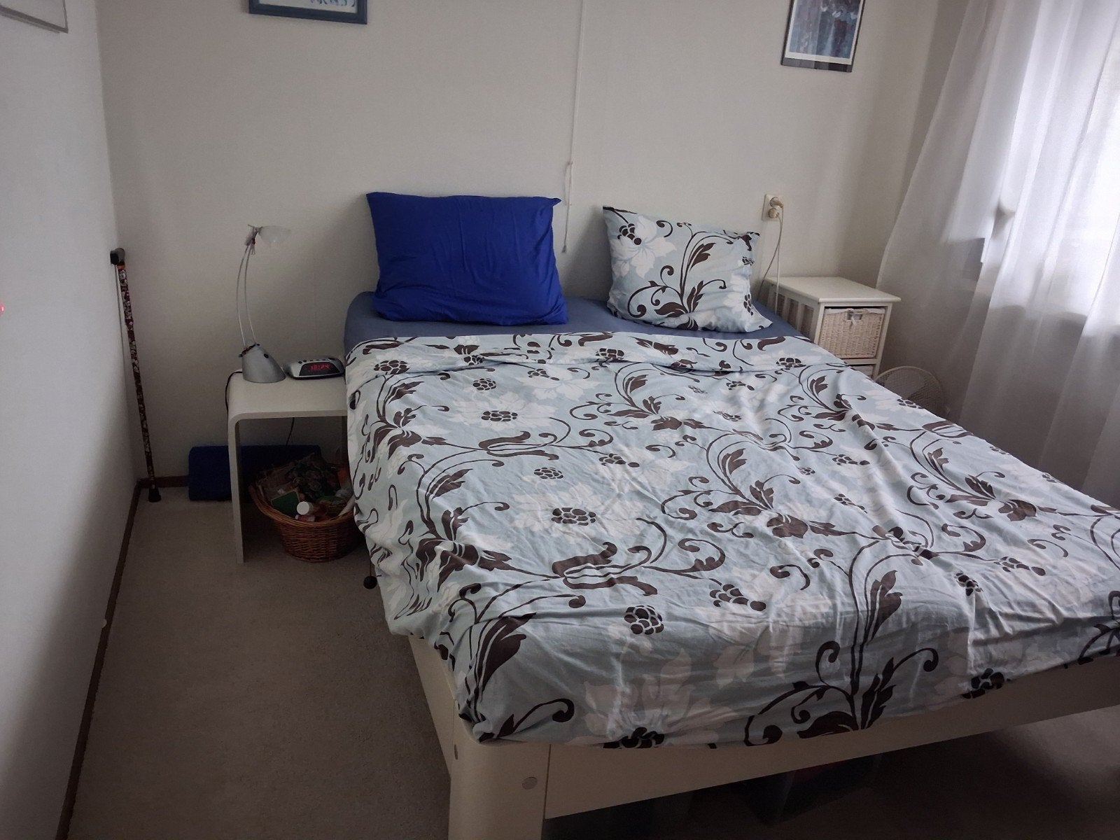 bedden, Ophalen, Wit, Tweepersoons, 200 cm