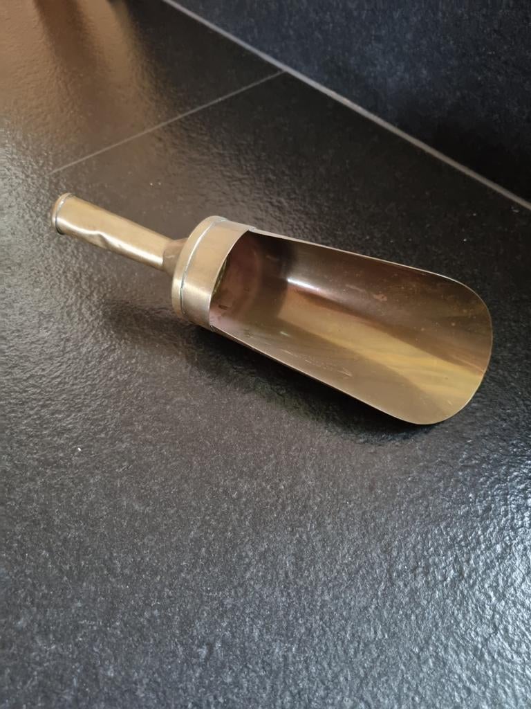 Antiek koperen schepje. Kruidenier of voor in de keuken., Ophalen of Verzenden