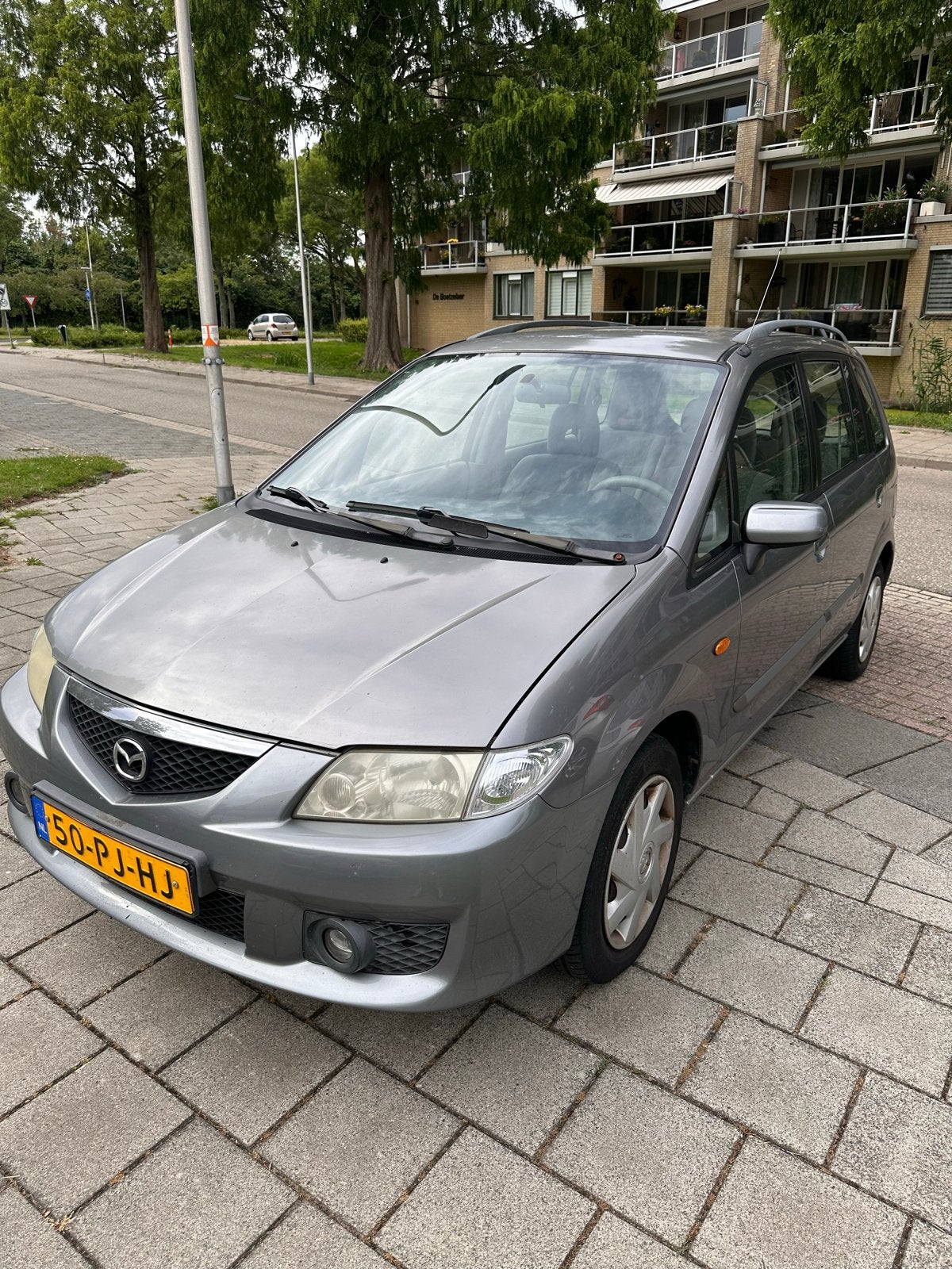 Mazda Premacy 1.8 Comfort 2004 Grijs, Voorwielaandrijving, 4 cilinders, 100 pk, Origineel Nederlands