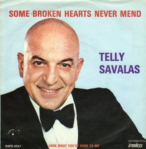 Telly Savalas ‎– Some Broken Hearts Never Mend (1980), Cd's en Dvd's, Gebruikt, Fotohoes, 7 inch, Ophalen of Verzenden