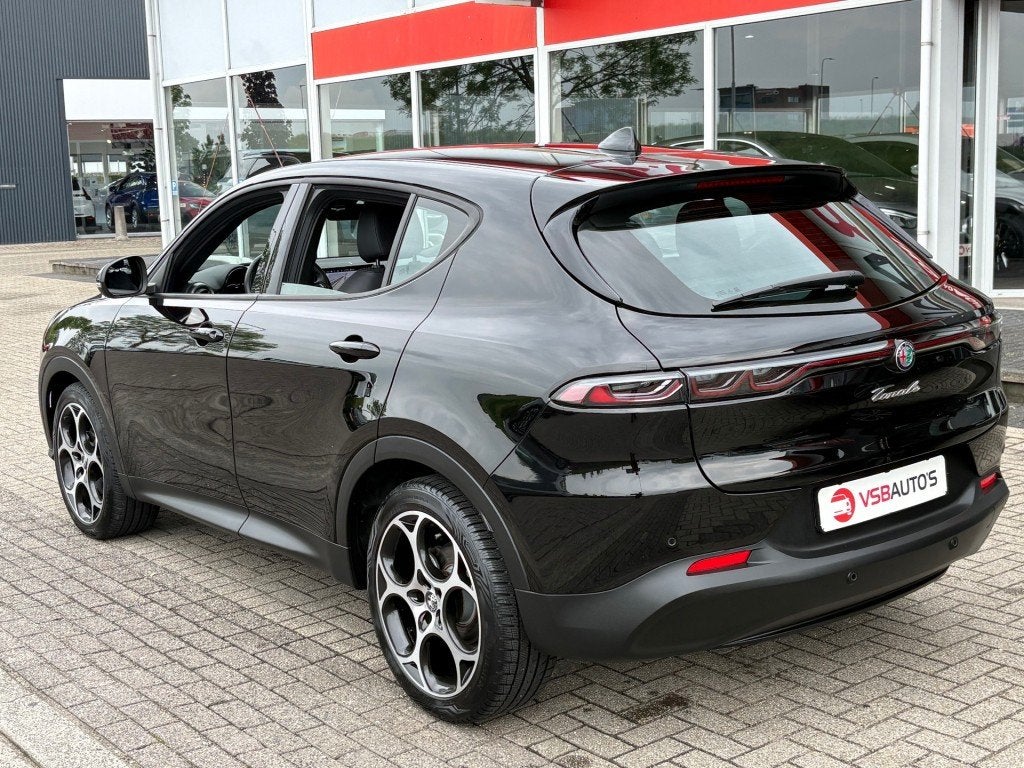 Alfa romeo TONALE 1.5 T HYBRID AUT. SPRINT LEER NAVI CARPLAY, Auto's, Automaat, Huisgarantie, Met garantie (alle), Zwart
