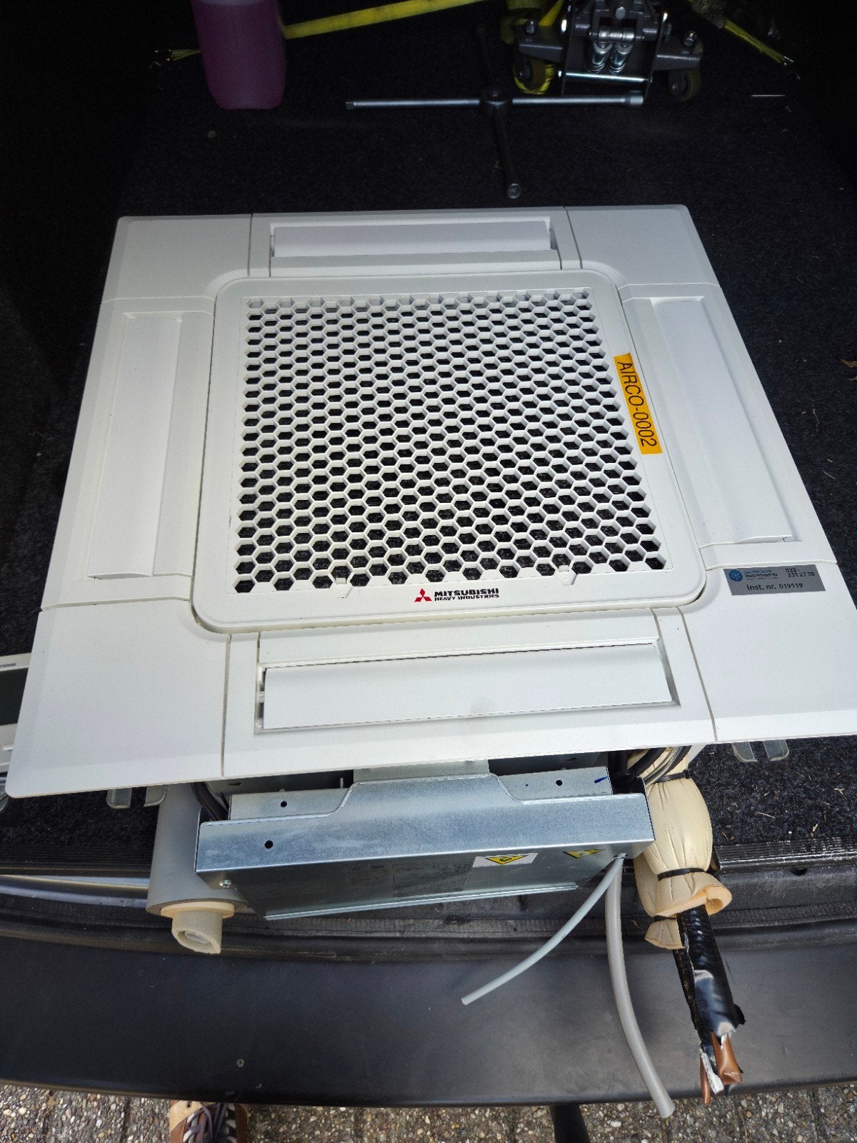 Mitsubishi Heavy Industries Cassette Airco FDTCD50VH, Witgoed en Apparatuur, Ophalen, Gebruikt, 3 snelheden of meer, Koelen en Ontvochtigen