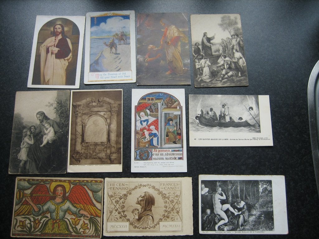 RELIGIE 11 ansichtkaarten ref. D, Verzamelen, Ansichtkaarten | Themakaarten, Voor 1920, Overige thema's, Ophalen of Verzenden