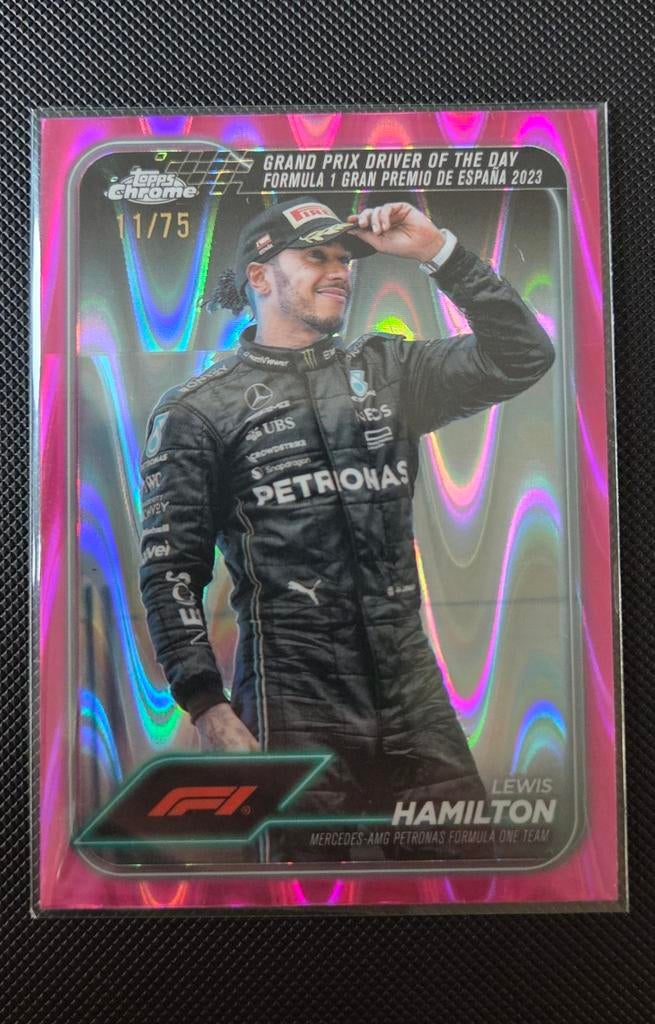 Topps Chrome f1 2024 lewis hamilton 11/75, Ophalen of Verzenden, Nieuw, Formule 1